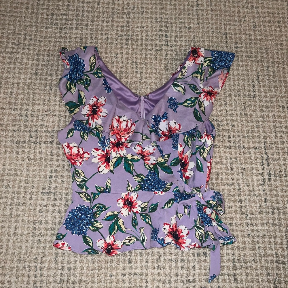 Parker Floral Purple Women's Top